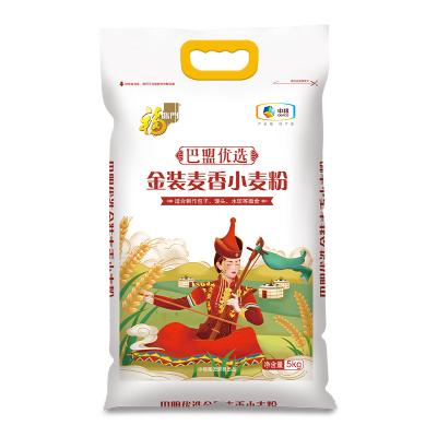 福临门中粮盟优选金装麦香小麦粉5kg