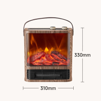 艾美特[3D火焰]台地两用家用电暖气片烤火炉 冷暖两用大面积轻音速热暖风机 AIR9