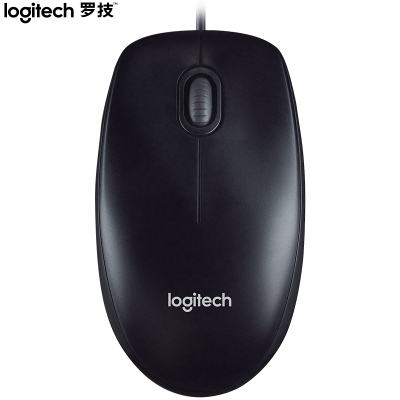 罗技(Logitech)M90有线鼠标即插即用 舒适可靠 黑色