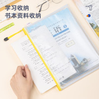 得力(deli) 5654 PVC网格拉链袋/文件袋/资料袋 A4 文件袋