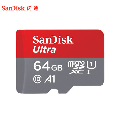 闪迪Sandisk Ultra Micro SDHC 64G TF闪存卡 至尊高速移动版存储卡