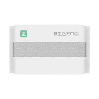 最生活(a-life)方巾·国民系列 新疆长绒棉吸水加厚小毛巾 A-1184 灰色