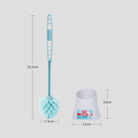 美丽雅马桶刷套装带底座立式厕所刷子卫生间清洁刷具长柄无死角软毛刷