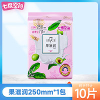 七度空间SPACE7果滋润极薄棉柔日用卫生巾10片装 SGD8110(单包)