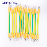 GEIYURIC跨接线 2.5平方黄绿双色全铜线 孔径6mm*长300mm 100条/包