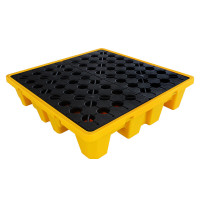 MDUG 防渗漏塑料叉车托盘130*130*30cm四桶装托盘特厚款