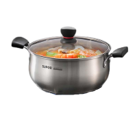 苏泊尔小红圈不锈钢汤锅 22cm煮面锅复底通用 时尚系列 ST22H1