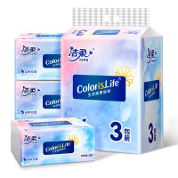 洁柔缤纷软抽3层110抽3包装*2提OR215-03 2提