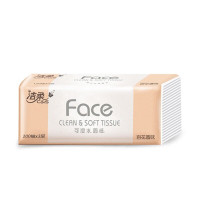 洁柔face百花香抽纸3层100抽6包装PR209-06