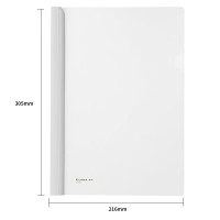 齐心(Comix) 10个装强力加厚型抽杆夹/文件夹A4 10mm 可夹30张A4纸拉杆文件夹