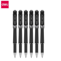 得力(deli)S21中性笔0.7mm子弹头(黑)(12支/盒)