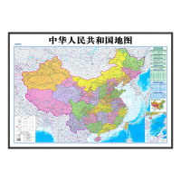 2025新版高清版 中国地理图挂图 家用办公室书房壁画装饰画挂画 超大尺寸2米 [2025年新版1月修订] 90*14