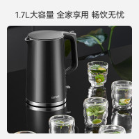 苏泊尔(SUPOR)电水壶热水壶 1.7L全钢无缝内胆 双层防烫电热水壶 316L不锈钢烧水壶 SW-17J416L