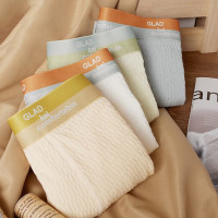 南极人云感婴儿棉男士内裤4条装混色L-5XL (备注尺码)