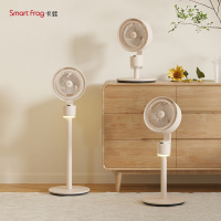 卡蛙智能语音风扇3D广角送风三档风速超长定时台立两用氛围灯亲子循环扇KW-MF05RY