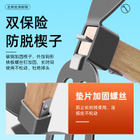 德沃多肥料 园艺耙子轻便碳钢木柄小铁锄头小手种花农用工具耙头锄头 碳钢方板锄头 柄长385mm