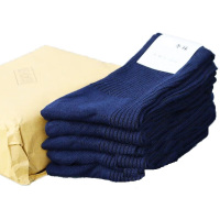 结盟者军训袜子男夏袜耐磨藏蓝色一双尺码备注