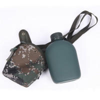 结盟者迷彩水壶行军水壶军绿水壶野营装备加厚内胆户外便携式铝款水壶
