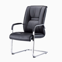 绵冠办公家具弓形电脑椅子简约办公椅皮艺会议椅班前椅时尚老板椅