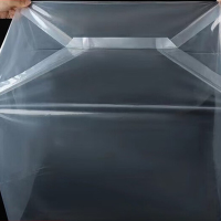 MDUG方底塑料袋四方袋加厚防尘防雨防潮超大机器设备包装透明塑料袋 双面8丝(1只) 100*80*100cm