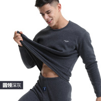 南极人保暖加绒内衣套装N088D10881男款圆领L 颜色随机