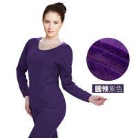 南极人保暖加绒内衣套装N088D10881女款圆领XXL 颜色随机