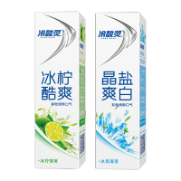 冷酸灵冰柠酷爽竖式牙膏130克+晶盐爽白竖式牙膏130克