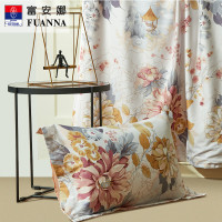 富安娜纯棉四件套-清叶梦语