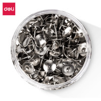 得力镀镍图钉 0040 镀镍图钉 300 枚/筒