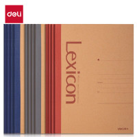 得力(deli)12本A5/30张牛皮纸无线胶装软抄本记事本 工作笔记本子/ 日记本/ 文具办公用品 7635