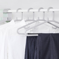 茶花 大衣架 晾衣架子50cm 衣服架衣挂架晒衣架衣服撑子挂衣架 10支装0732*2