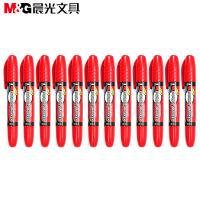 晨光 记号笔 双杰MG2110红