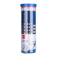 齐心 MP2043-50 洞洞铅笔 2B 带橡皮头 50支/桶 黑