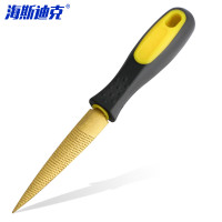 海斯迪克 黄金木工锉刀 硬木锉刀双面细齿手锉打磨工具 4英寸
