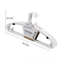 茶花衣架 宽肩晒衣架衣服撑子晾衣撑架西装塑料衣挂架 3只装 白色101004白