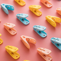 茶花衣架夹子晾衣夹子 夹衣服晒衣夹床单防风夹大夹子袜夹被夹 24只28541K