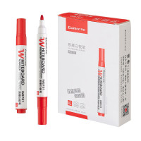 齐心 WB701 易擦白板笔 2.0mm 红 12支