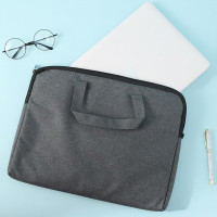 晨光涤纶经典手提公文包深灰色ABB904C2