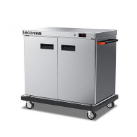 乐创(lecon)商用保温餐车 双门加热柜厨房酒店四层宴会保温餐车 LC-Z-BW4B