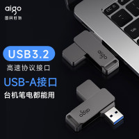 AIGO爱国者 G32 USB3.2 32GB高速稳定传输大容量u盘电脑移动优盘 黑色旋转经典款可定制