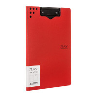 齐心 A5382 RAY折页板夹 A4 红