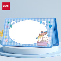 得力TF109 V型折叠桌牌(姓名牌)(蓝)(200*100)(个)