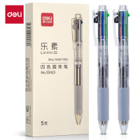 得力 S313四色圆珠笔 0.7mm子弹头(混)