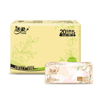 洁柔纸面巾(东方花园128软抽)100抽3层(20包装)TR371-20E