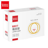 齐心 B3517橡皮筋盒装 100g 黄