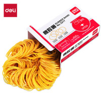 得力 3217橡胶圈 (黄)(100g/盒)
