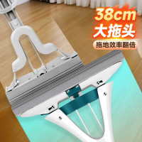 [美丽雅]胶棉拖把38cm3拖头懒人吸水海绵拖家用一拖净免手洗2025干湿两用