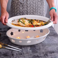 MDUG通用鱼炉整套12英寸椭圆形(带炉子)