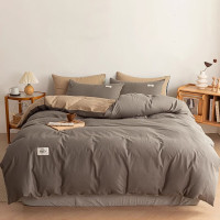 无印良品四季活性印花床单式多件套200×230cm斜纹聚酯纤维床品套件1m床适用设计简约舒适