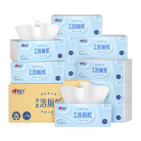 心相印[田栩宁同款]厕所抽纸抽取式卫生纸 4层80抽15包L码速溶 厕纸